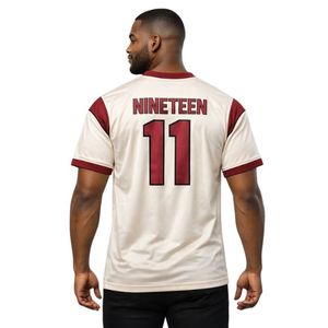 Maillot de football Kappa Alpha Psi Kream en tissu performant, coupe athlétique, avec écusson brodé à lettres grecques, vêtement de fraternité - Product Image 2