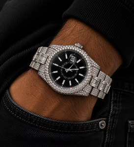 Reloj de Lujo Briva para Mujer con Diamantes Cuadrados, Correa de Acero Inoxidable, Movimiento de Cuarzo Analógico, Cristal, Números Romanos, Resistente al Agua 10 Bar - Product Image 1
