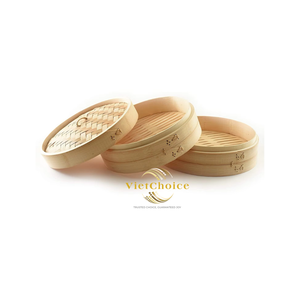 Vietchoice - Tapas para Ollas de Vapor de Bambú Natural de 3 Capas, Reutilizables, Duraderas, Compatibles con Gas/Inducción, Aptas para Congelador, Ecológicas - Product Image 1