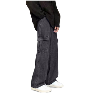 Pantalones Vaqueros de Hombre de Alta Calidad, Nuevo Diseño, Estilo Casual a la Moda, Color Sólido, Cómodos, Elásticos, de Tiro Medio, de Lona, de Secado Rápido - Product Image 3