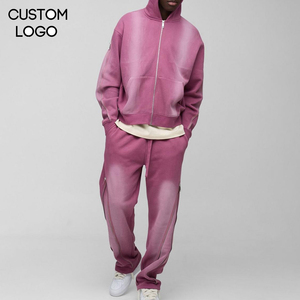 Conjunto de Sudadera y Pantalón de Algodón 100% Transpirable, Lavado Ácido, Estilo Vintage de Invierno, Gótico Harajuku, para Maternidad, Tallas Grandes, de Secado Rápido - Product Image 1