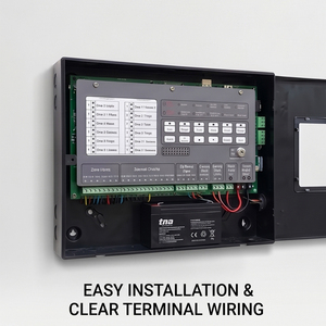 Panel de Control de Incendios Convencional Tanda TXC7002 Avanzado de 2 Zonas con Pantalla LCD, Aprobado por EN54 LPCB - Product Image 4