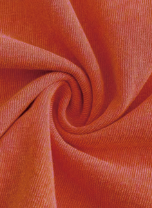 T-shirt décontracté vintage à manches courtes et col rond pour homme, coupe ample, couleur unie orange, 100 % coton, délavage sable, 320 g, tricoté, teint uni - Product Image 4
