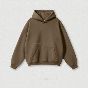 Sweat à capuche décontracté, lourd, surdimensionné, avec impression de lettres et logo bouffant, sweats à capuche personnalisés pour hommes - Product Image 1