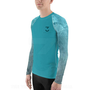 เสื้อแรชการ์ดแขนยาวสำหรับผู้ชาย พิมพ์ลายพรีเมียม ออกแบบเองได้ ระบายเหงื่อได้ดี ผลิตจากผ้าสแปนเด็กซ์/โพลีเอสเตอร์ ชุดกีฬาสำหรับมืออาชีพ รับผลิตแบบ OEM - Product Image 5