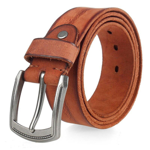 Cinturón de Cuero Genuino de Vaca de Alta Calidad para Hombre, Estilo Clásico y Casual, Hebilla de Acero con Logotipo Personalizado, Nuevo y Mejor de Fábrica - Product Image 4
