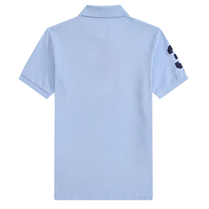 Polo en tricot pour homme de qualité supérieure, manches courtes, logo brodé personnalisé, coupe classique, vêtements de golf formels, polos classiques - Product Image 3