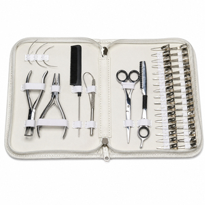 Own Logo Trendy Product For Professional Use Durable Travel Organizer Beauty Salons All in One Hair Extension Salon <b>Tool</b> Kits - Product Image 1