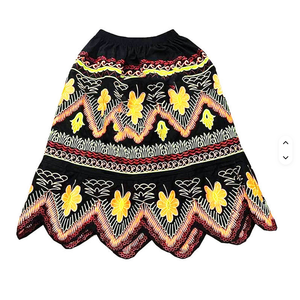 Jupe pour femmes de Pohnpei, Micronésie, personnalisée, de haute qualité, respirante, en coton brodé, style vintage - Product Image 2