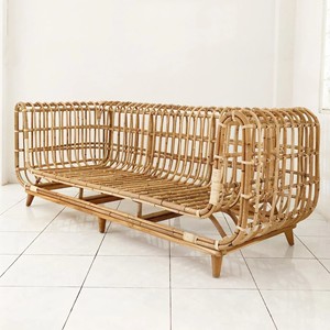 Natural <b>rattan</b> <b>sofa</b> cheap price handcrafted lounge chair top quality living room bench <b>sofas</b> - Product Image 6