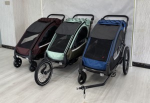 Remorque pour enfants en alliage d'aluminium KS-201 T City Exploration avec suspension indépendante et attelage à dégagement rapide pour les aventures urbaines - Product Image 6