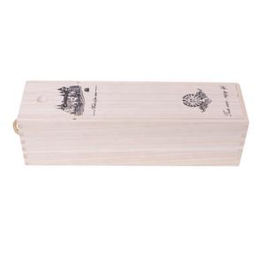 Caja de regalo de botella de vino de madera personalizada hecha a mano forma rectangular personalizada con elegante relieve y laminación brillante - Product Image 6