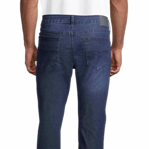 2025 Latest Design Men's High Street <b>Jeans</b> Custom Logo 100% Cotton Lightweight <b>Elastic</b> <b>Waist</b> Garment Dyed OEM Custom Service - Product Image 5