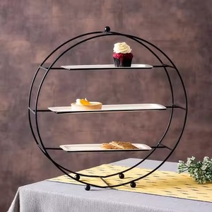 Centerpiece Decor Metal 3 Tier Cake Stand Cake Display <b>Rack</b> Dessert Serving Tray Wedding Table - Product Image 1