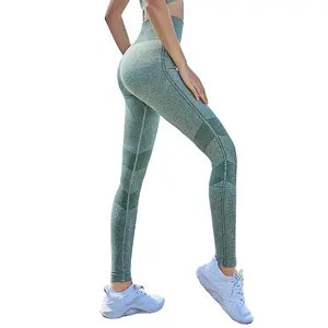 Quần Legging Cạp Cao Tập Yoga Cho Nữ Quần Legging Nhuộm Màu Buộc Quần Bó Tùy Chỉnh Cho Nữ Quần Yoga Nâng Mông