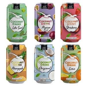 Bebida Tan Do, Agua de Coco 100%, Lata de Aluminio 250ml/330ml/500ml, 24 Meses de Caducidad, Hecho en Hanói, Vietnam, Mejor Servir Frío - Product Image 1