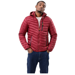 Fully Customized Men's Waterproof Canvas Puffer <b>Jackets</b> Polyester Wadding Filled Winter DDP Shipping - Product Image 3
