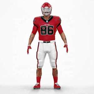 Maillot de football américain personnalisé blanc, marine et rouge 2026 – Kit d'équipe 2025 entièrement sublimé – Tenue professionnelle personnalisée - Product Image 6