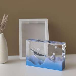 Cuboid Bookend Specimen Ornament Epoxy Resin <b>Silicone</b> Mold - Product Image 3