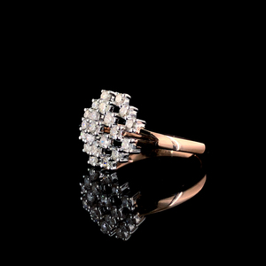 Anillo de Diamantes de Oro Rosa de 18K Certificado para Mujer, Corte Brillante, Color H Natural, Estilo Clásico de Compromiso, LILABA ENTERPRISE HLR00484 - Product Image 3