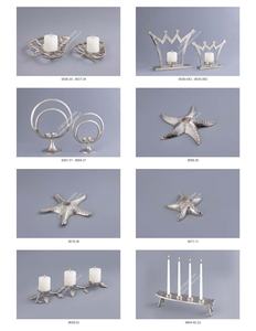 Support de bougie décoratif en métal argenté en forme d'ange, résistant à la chaleur, fait main, pour mariages, Noël, design moderne - Product Image 5