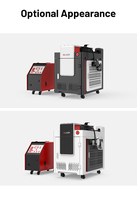 Machine de nettoyage à haute efficacité de 1500 W refroidie à l'eau pour l'huile, la peinture et la poussière, pour l'acier au carbone et l'acier inoxydable