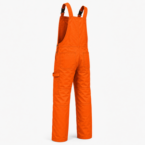 Salopette de travail robuste en sergé de coton pour homme, multi-poches, genoux renforcés, broderie personnalisée, haute qualité, directement de l'usine - Product Image 3