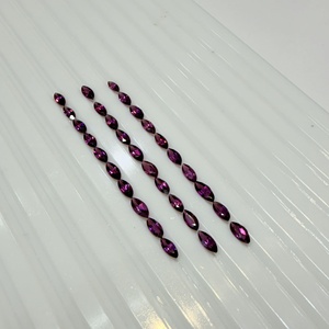 Granate Rodolita, Gema Suelta, Corte Marquesa 2x4-4x7mm, Púrpura Natural, Certificado por Terceros, para Joyería, Precio al por Mayor - Product Image 4