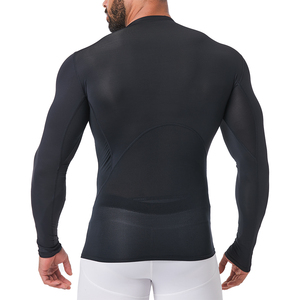 Custom Your Own Logo Sublimation Printed Bjj Rashguard Quick Dry <b>Men's</b> <b>Compression</b> Baselayer Spandex/Polyester Full Sleeve for - Product Image 4