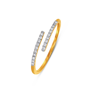 Exclusive Leaf-Diamond Ring in Rose Gold, 0.35 Ct Marquise Cut, Premium Gold <b>Studded</b> Band, Wholesale Engagement Ring for Women - Product Image 1