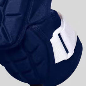 Protector de codo transpirable de espuma gruesa con absorción de impactos, protección multideportiva, universal, unisex, para todas las estaciones, cierre con cremallera, azul - Product Image 3