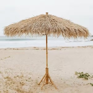 Cubierta de Sombrilla Plegable de Paja Natural de Alta Calidad, 1.8m, Material Ecológico para Decoración de Playa y Resort, de Vietnam - Product Image 4