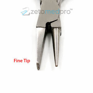Pince à bec rond et plat Zetomed pro 130 mm de qualité supérieure, en acier inoxydable, outil manuel de précision 2 en 1 pour la fabrication de bijoux avec poignée confortable - Product Image 3