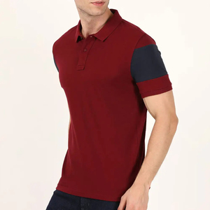 Polo homme de qualité supérieure, couleur unie personnalisée, grande taille, respirant, pour l'été - Product Image 1
