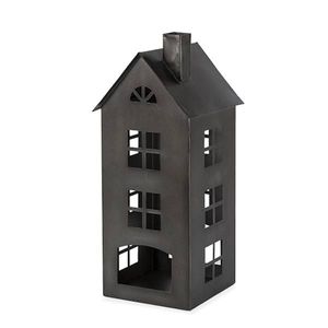 Farol de Metal Negro para el Hogar, Portavelas de Hierro para Decoración del Hogar, Diseño Duradero - Product Image 5