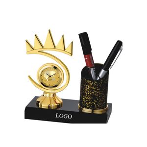 Premium Metal Corporate Gift Desk Organizer Sleek Contemporary Desktop Accessory Vibrant Branding Merchandise For Clients - Product Image 2