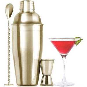 Camol Top Seller - Ensemble de shaker à cocktails Boston en acier inoxydable personnalisé de 800 ml, support en bois de bambou, kit d'outils de bar classiques écologiques - Product Image 1