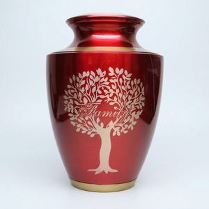 Wholesale Antique Style Metal Cremation <b>Urns</b> for Funeral Supplies Customizable <b>Large</b> Silver Brass Funeral <b>Urn</b> Factory Price - Product Image 4