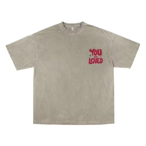 Camiseta de algodón con estampado serigrafiado, logotipo personalizado, manga corta, unisex, informal, estilo urbano, holgada, para hombre, para verano. - Product Image 6