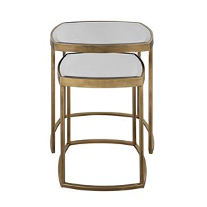 Mesa auxiliar de nuevo diseño 2025, superventas, mesa auxiliar de Metal de cristal, oficina, hogar, cocina, sala de estar, estilo moderno, venta al por mayor de madera - Product Image 3