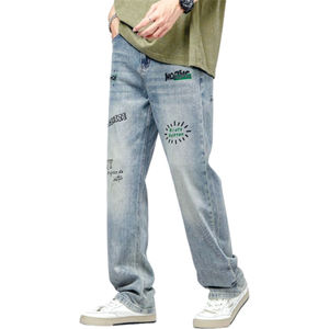 Jeans Elásticos Ajustados Personalizados para Hombre, Pantalones Casuales de Mezclilla Modernos y Versátiles para Hombre - Product Image 5