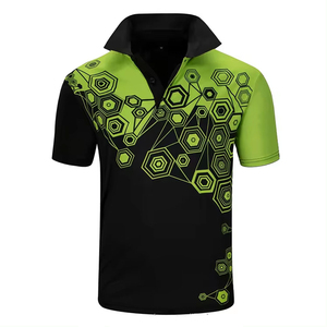 2026 Summer Men Solid Knitted Short Sleeve Casual Breathable Slim-Fit Sports Cotton Sublimation Men Polo <b>T</b> <b>Shirt</b> - Product Image 1