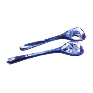 Beautiful Resin <b>Salad</b> <b>Spoon</b> Mirror Polish Eco-Friendly Dishwasher Safe for Home Kitchen Use Stylish Serving for Fresh Greens - Product Image 1