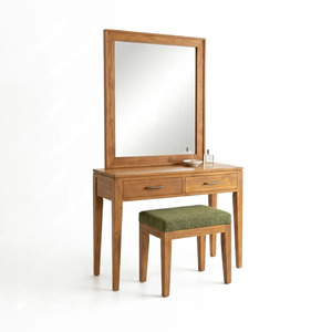 Juego de Muebles de Dormitorio Modernos de Madera de Teca Sólida, Cama King Size de Lujo, Armario, Tocador, Taburete, Mesitas de Noche, para Hotel, Villa, Habitación, Suite - Product Image 4