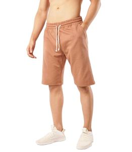 Pantalones Cortos Bermuda de Algodón de Color Sólido para Hombre, con Cintura Ajustable con Cordón y Bolsillos, Logotipo Frontal, Secado Rápido, Casual, de Longitud Media, Tejido de Punto - Product Image 3