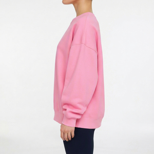 Wholesale Women's Casual Sweatshirt Crew Neck Autumn Lightweight Solid Color Fashion Warm Oversized <b>Fit</b> <b>Jumper</b> Hoodie Sweatshirt - Product Image 4