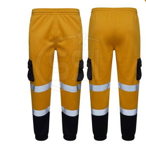 Industrial Safety Jogger Pant ANSI/EN ISO CLASS 2 Waterproof Reinforced with <b>LED</b> Flash Multi-Pocket Layout for Tools Accessories - Product Image 6