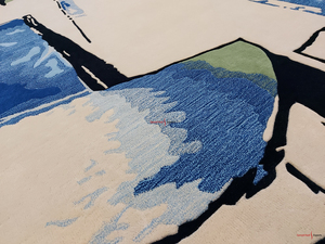 Alfombras Bhadohi personalizadas de alta calidad, alfombra copetuda a mano, sala de estar Multicolor australianas para alfombras de lana, alfombras abstractas de diseño 3D para Hotel - Product Image 4