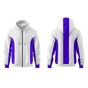 Sudadera con Capucha de Alta Calidad con Cierre Completo, Logotipo Personalizado, Ropa Deportiva Unisex para Hombres, Mujeres y Jóvenes, Chaqueta Deportiva con Capucha para Entrenamiento - Product Image 3