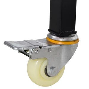 47\" Bamboo Tabletop Workbench with Adjustable Height Legs Drawer and Wheels-Garage Workstation Tool Table - Product Image 6